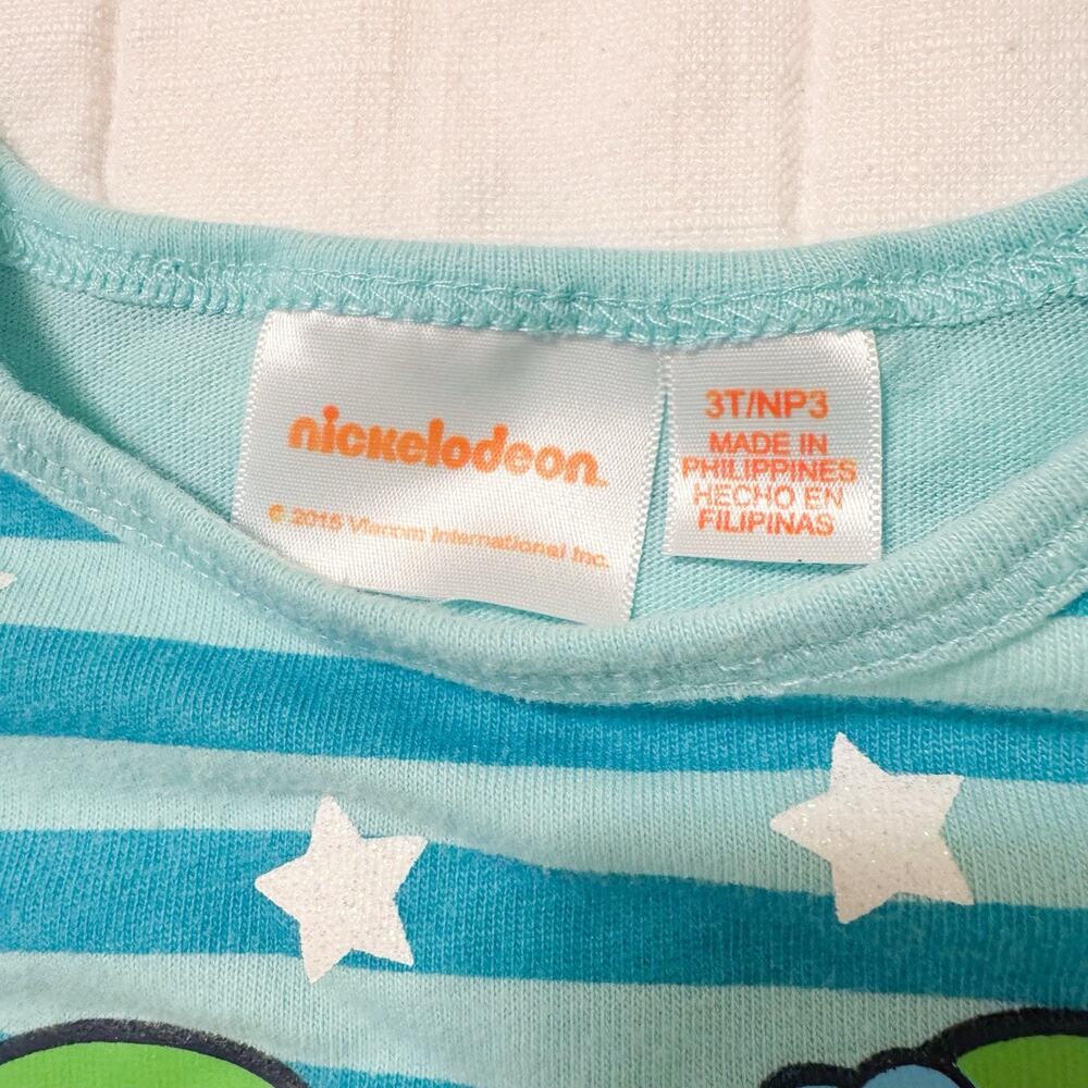 Ninja Turtles Girls 3T Shirt 2015 Long Sleeve Lace Bottom. Blue. Nickelodeon‎ - Picture 4 of 9